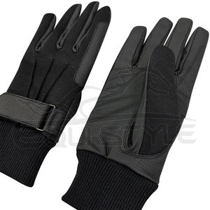 Usine directe en gros gants d'équitation en cuir noir été et hiver équestre protection extensible conception personnalisée - Product Image 2