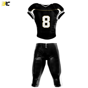 Uniforme de football américain personnalisé unisexe respirant grande taille de haute qualité - Product Image 2