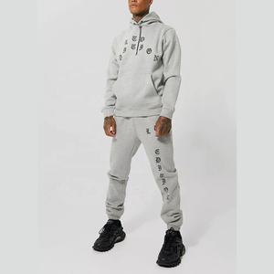 Conjunto Deportivo Casual de Otoño para Hombre, Color Sólido, 2 Piezas, Sudadera con Cremallera, 100% Algodón, Secado Rápido, Nuevo Estilo, Venta al Por Mayor - Product Image 3