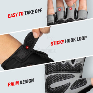 High Quality Sheep Skin Fitness Leather <b>Gloves</b> New Design Comfortable Use Fitness Leather <b>Gloves</b> - Product Image 4