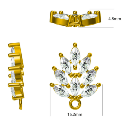 Perhiasan Tahan Air, Perhiasan Rantai Custom, Perhiasan Stainless Steel, Liontin Custom, Liontin Hati Cz Custom - Product Image 6