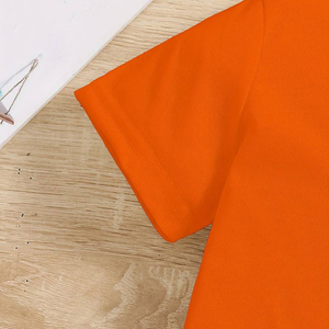 Camisetas de Algodón de Manga Corta con Cuello Redondo, Tejidas y Estampadas al por Mayor, de Alta Calidad, Casuales y Cómodas para Niñas - Product Image 6