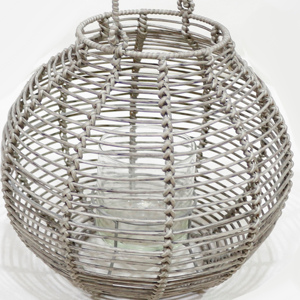 Lanterne en osier fabriquée à la main en usine Artex Dong Thap Bougeoir vintage pour décorations d'extérieur, d'intérieur et d'événements Boho - Product Image 5