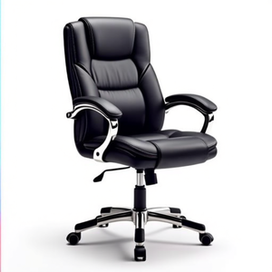 Swivel <b>Stool</b> with Floor Glides Faux Leather Black <b>Adjustable</b> Seat <b>Height</b> 450-650mm BIMOS - Product Image 2