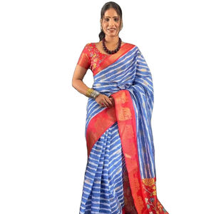 Sarees en soie Dola de style culturel gujarati les plus récents et exclusifs pour les fêtes quotidiennes et de bureau. - Product Image 1