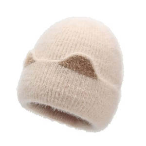 Gorro de piel sintética esponjosa para apariencia de temporada Precio razonable Gorro lindo con textura de piel sintética de felpa - Product Image 2