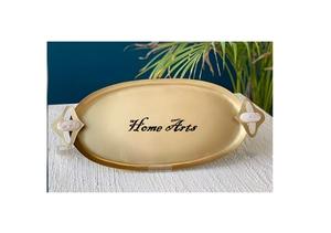 ถาดเสิร์ฟอาหารโลหะรูปทรงกลมถาดเสิร์ฟชากาแฟดีไซน์เรียบง่าย - Product Image 6