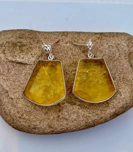 925 <b>Sterling</b> <b>Silver</b> Yellow Sapphire <b>Earring</b> , <b>Women</b> Beautiful <b>Earring</b> . - Product Image 3