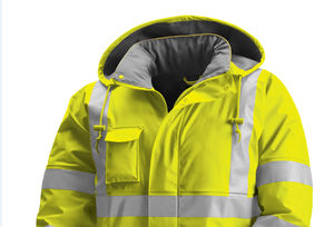 Chaqueta de Trabajo de Poliéster de Alta Visibilidad Resistente al Fuego con Logotipo Personalizado, Cinta Reflectante, Unisex, Servicio OEM - Product Image 3