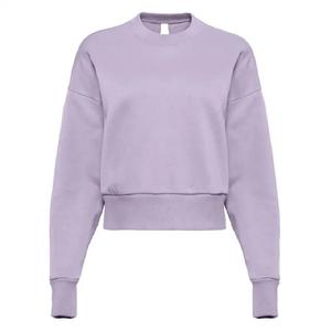 Women's Winter Solid Color Heavyweight 100% Cotton <b>Sweatshirt</b> Crew Neck Pullover Relaxed Fit Letter Print Front Logo - Product Image 1