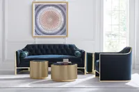 Table basse Caracole Mac Showroom All Around - Table basse ronde artistique haut de gamme, pièce de mobilier d'exception