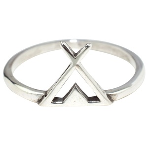 Bagues unisexes en argent sterling 925 de style bohème en forme de couronne Shri Ashapura Jewels, style hindou - Product Image 1