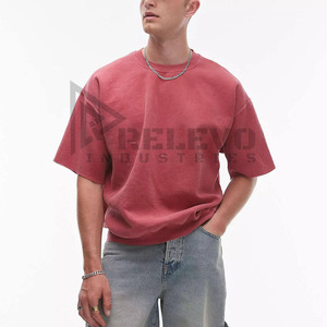 Casual Use Loose Fit <b>Acid</b> Washed T-Shirt 100% Cotton Heavyweight <b>Drop</b>-Shoulder Oversized Design - Product Image 1