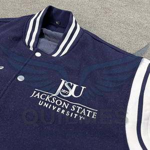 Veste universitaire Jackson State University (JSU) avec logo personnalisé, service OEM, 100% laine, broderie de qualité supérieure, hiver - Product Image 5