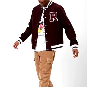 Chaqueta Universitaria de Béisbol para Hombre de Alta Calidad, Fabricada a Medida, con Logotipo Personalizado en la Parte Delantera, Impermeable y Transpirable - Product Image 1