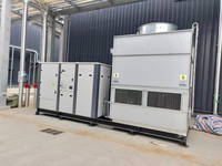 Refroidisseur d'air de refroidissement par évaporation 105KW à économie d'énergie à faible bruit avec source de refroidissement intégrée refroidisseur à vis refroidi à l'eau