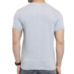 T-shirt à manches courtes pour homme, confortable, respirant, uni, à séchage rapide, tricoté, col rond, vente en ligne avec MOQ faible, meilleur prix - Product Image 4