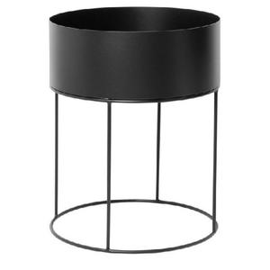 Macetero de Metal Esmaltado de Diseño Atractivo para Habitaciones y Patios, con Soporte Dorado, Decoración de Piso para el Hogar, Estilo Mid-Century, Juego para Hogar y Jardín - Product Image 5