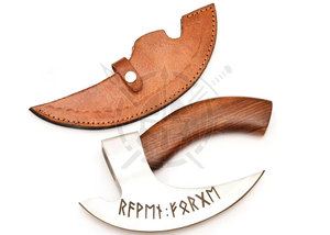 Hacha Vikinga para Pizza de Acero con Alto Contenido de Carbono de Grado Industrial, Mango de Madera de Fresno, Doble Hoja, Filo de Corte de 3 Pulgadas, Personalizable, Disponible en Stock - Product Image 2