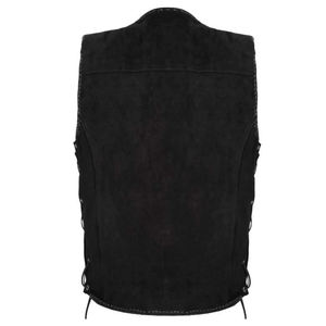 Gilet en cuir décontracté sur mesure pour hommes pour l'hiver à l'extérieur Logo Design en 5 dimensions Style professionnel - Product Image 2