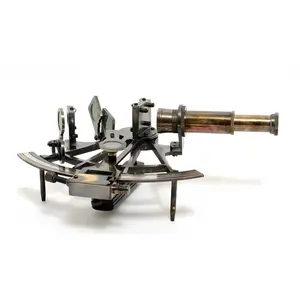 Sextante de barco de latón duradero, sextante alemán con caja de madera dura, Sextante de latón hecho a mano para decoración náutica Tbale, uso barato Moq - Product Image 6