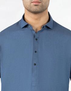 <b>Men's</b> Casual Salwar <b>Kameez</b> Set Latest Design New Fashionable Pakistani Indian Islamic Clothes with Side Pockets - Product Image 1