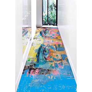 Tapis imprimé - Design moderne, lavable en machine, cadeau personnalisé pour lui, tapis en chenille - Product Image 4