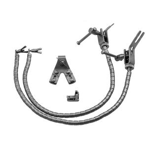 Retractor cerebral Leyla de acero inoxidable de alta calidad con 2 brazos flexibles y sistema de fijación para neurocirugía - Product Image 1