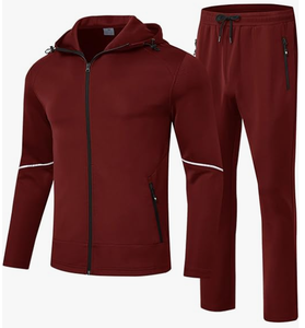 Survêtements décontractés Magic pour hommes, ensemble de 2 pièces respirant, séchage rapide, jogging écologique, vêtements de sport d'échauffement avec capuche - Product Image 1