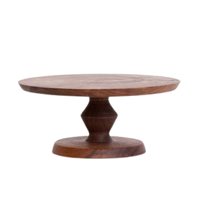 Elegant Style Wooden Cake Stand with <b>Glass</b> <b>Dome</b> Lid Acacia <b>Display</b> Stand Single Tier Baking Accessories Wedding Party Event - Product Image 6