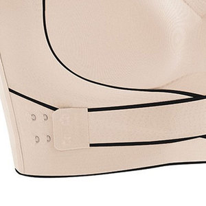 Sujetador deportivo de alta sujeción para mujer, talla grande, con espalda cruzada y hebilla lateral, logotipo, color y tela personalizables, hecho en Pakistán. - Product Image 4