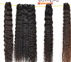 Paquet vietnamien vierge traitement aucun cheveux de couleur naturelle femmes noires machine double trame cuticule aligné extension de cheveux humains - Product Image 3