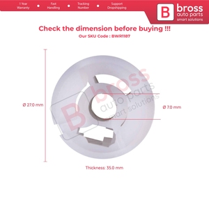 BWR1187 ual Window Regulator Repair Wheel Rear Left 51789674 for Linea Punto Brava Siena Palio Marea - Product Image 5