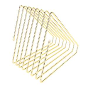 Anneaux de serviette en fil de fer plaqué or clair de qualité supérieure avec décoration de table en métal la plus vendue pour les fêtes de mariage - Product Image 3