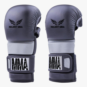2k25 Gants de combat MMA en cuir noir de haute qualité Gants de tir avec logo personnalisé les plus vendus - Product Image 5
