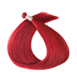 สำหรับผมต่อ Genius Weft รุ่น 12A Remy Kinky Weave ขนาด 28 นิ้ว สีแดง - Product Image 1
