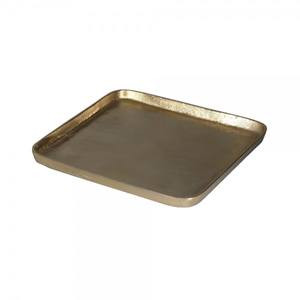 Bandeja de Metal para servir comida y desayuno, decoración cuadrada de lujo para hoteles y restaurantes - Product Image 1