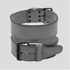 Cinturón de cuero de una sola punta para levantamiento de pesas, diseño personalizado, cinturón de elevación de potencia en cuero de doble color, cinturón de una sola punta - Product Image 4