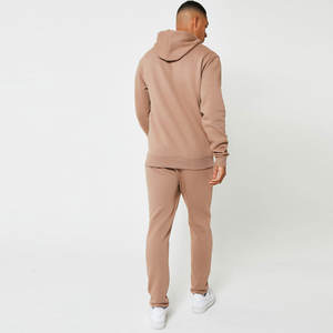 Survêtement de jogging pour homme avec logo personnalisé, 2 pièces, respirant, 100% coton, style streetwear, style uni, vêtements de sport à capuche pour le jogging d'hiver - Product Image 5