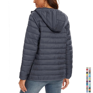 Chaqueta cortavientos acolchada con capucha para mujer, Abrigo acolchado, Invierno para mujer cálida de ropa de abrigo, ropa de aduana, abrigos para mujer - Product Image 5