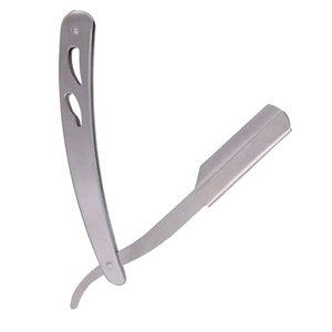 Maquinilla de afeitar plegable de peluquero recto de acero inoxidable genérico - Product Image 2