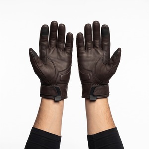 Guantes de Motocicleta de Cuero, Puño Corto, Piel de Cabra, Panel de Nudillos Perforado, Guantes de Conducción, Logotipo Personalizado, OEM, Venta al Por Mayor - Product Image 2