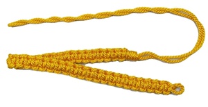 <b>Black</b> Polyester Shoulder Cord <b>Lanyard</b> with Chrome Hook Pleated Silk Ceremonial <b>Lanyard</b> - Product Image 5