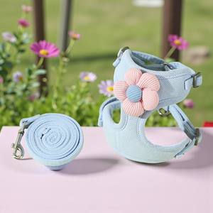 OEM ODM Manufacturer DUOMM Medium <b>Dog</b> Chest <b>Harness</b> Polyester Plaid Factory Direct Supply Cute Design Adjustable Bulk Wholesale - Product Image 3