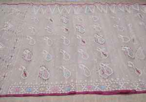 New Arrival Dhakai <b>Jamdani</b> Sharee Export Quality for Women <b>JAMDANI</b> FABRIC Blue GREEN Golden Sky Blue From Bangladesh - Product Image 3