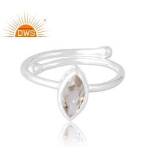 Meilleure vente 925 argent Sterling naturel vert améthyste pierre précieuse bague bijoux personnalisés pour les femmes cadeau pour elle - Product Image 3