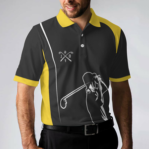 เสื้อโปโลกอล์ฟสำหรับผู้ชายเสื้อโปโลกอล์ฟผ้าโพลีเอสเตอร์ปักโลโก้ตามสั่ง100% - Product Image 6