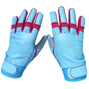 Gants de frappeur de baseball pour jeunes de qualité supérieure à la conception personnalisée gants de frappeur de baseball légers en vente - Product Image 2