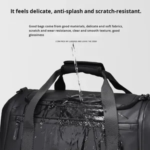 Sac de voyage unisexe de luxe en tissu Oxford avec fermeture éclair, compartiment à chaussures séparé sec/humide, grande capacité, pour sport et fitness - Product Image 3