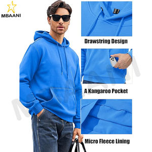 Sudaderas con Capucha para Hombre en Color Azul Celeste - Product Image 4